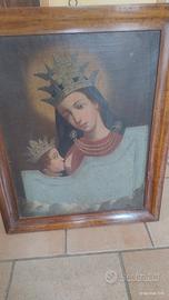 Madonna con bambino che allatta