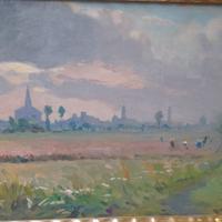 Quadro di Mario Albano risaie