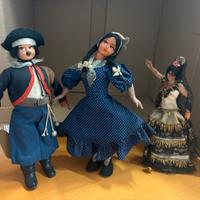 Bambole vintage nr. 3 artigianali -Souvenir Spagna