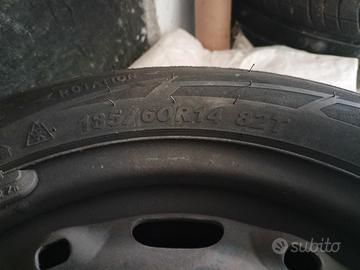 cerchi R14  con gomme invernali montate 185/60/R14