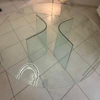 Tavolo in cristallo 120cm circolare