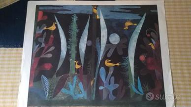 Paesaggio con uccelli gialli, Paul Klee, Stampa.
