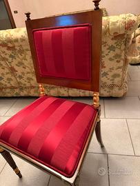 Set di 6 sedie in legno pregiato