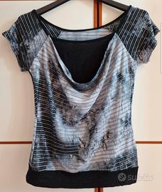 Maglia drappeggiata taglia unica 