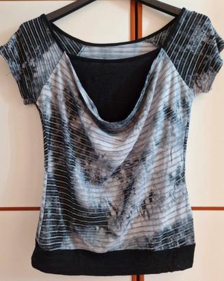 Maglia drappeggiata taglia unica 