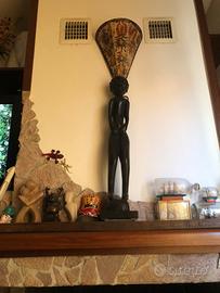 Statua in legno vintage anni 70