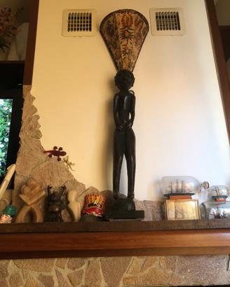 Statua in legno vintage anni 70