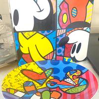 Piatto ceramica artista Romero Britto