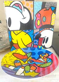 Piatto ceramica artista Romero Britto