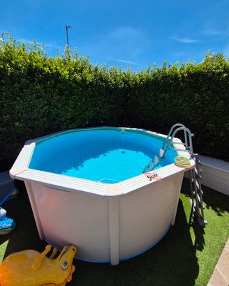 Piscina rotonda + pompa di calore