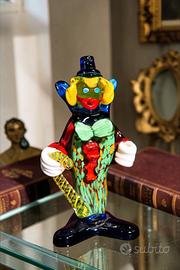 Figura di pagliaccio in vetro Murano anni '60/'70