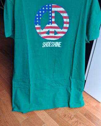 T SHIRT VERDE SHOESHINE