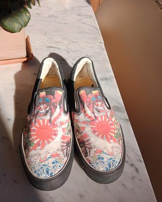scarpe tela  ed hardy 