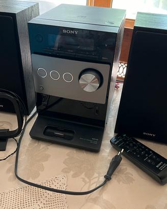 SONY MICRO HI-FI CMT-FX300i con lettore Ipod