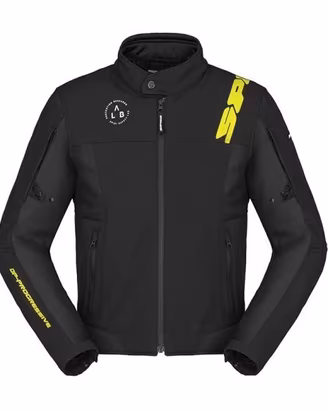 Giacca spidi corsa tex uomo NERO GIALLO FLUO