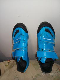 Scarpe Btwin e pedali MTB shimano sgancio rapido
