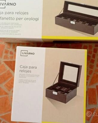 DUE Porta Orologi a 6 Scomparti 