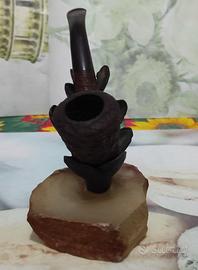 Porta pipa base marmo vintage anni 60