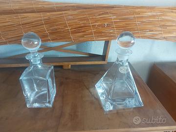 Bottiglie liquore cristallo vintage RCR e Nuova St