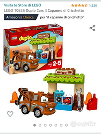 Il capanno di cricchetto cars lego duplo