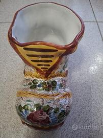 Scarpone in ceramica R. Gargano vintage 