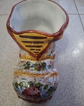 Scarpone in ceramica R. Gargano vintage 