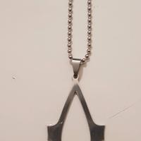 Collana pendolo acciaio logo ASSASSIN'S CREED