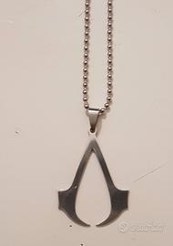 Collana pendolo acciaio logo ASSASSIN'S CREED