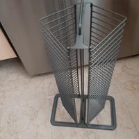 Porta CD in metallo grigio 