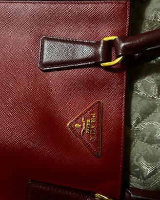 Borsa Prada originale – Rosso e Marrone