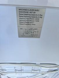 Lavatrice per camper