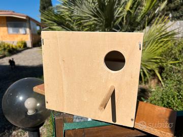 Nidi in legno con cassetto estraibile