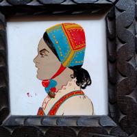 Mattonella Ceramica Piastrella sarda con cornice