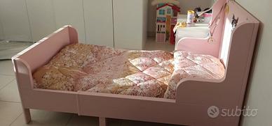 Busunge Ikea letto allungabile rosa