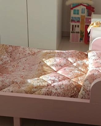 Busunge Ikea letto allungabile rosa