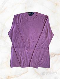 Maglione Polo Ralph Lauren 100% Cashmere Lilla M