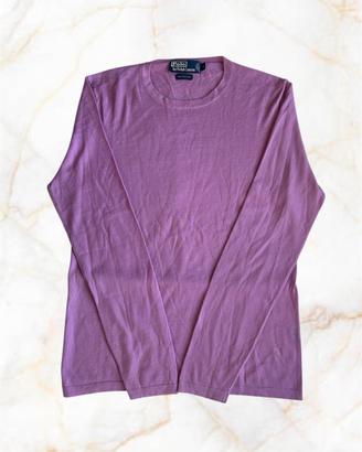 Maglione Polo Ralph Lauren 100% Cashmere Lilla M