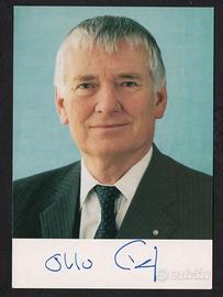 FOTO FIRMA AUTOGRAFO OTTO SCILY POLITICO GERMANIA
