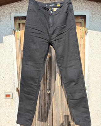 Pantaloni moto donna STUD Jeggings Lady nero tg44