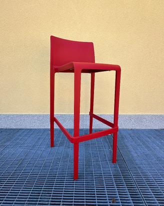 Sgabello rosso outdoor indoor