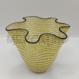 VASO FAZZOLETTO GIALLO NERO