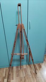 Cavalletto da pittura in legno pieghevole