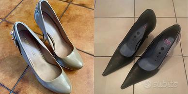 2 paia scarpe con tacco