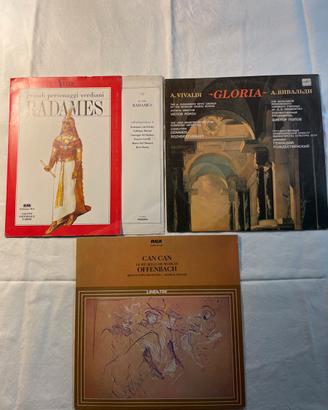 3 LP 33 giri classici vari