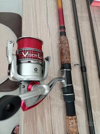canna da pesca completa di mulinello 