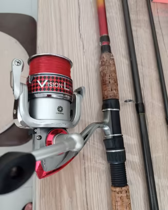 canna da pesca completa di mulinello 