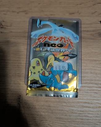 Bustina Pokemon empty booster pack Neo Genesis JAP