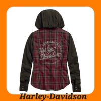 CAMICIA A QUADRI IN JERSEY DONNA H-D