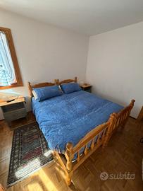 Letti singoli o matrimoniale legno abete rustico