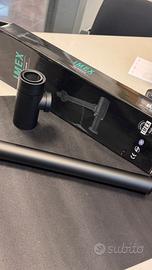 Sifone lavabo a vista nero opaco